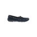 J.Crew Flats: Slip-on Chunky Heel Classic Blue Print Shoes - Women's Size 7 1/2 - Round Toe