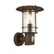 Searchlight Edgeware Outdoor & Porch Wall Light, Sensor Rust Brown IP44