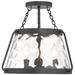 Savoy House Essentials Crawford 15" Wide Matte Black 3-Light Ceiling L