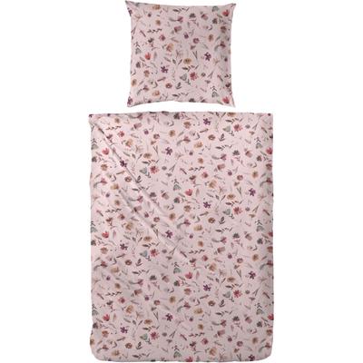 Bettwäsche PRIMERA "Feiniber-Bettwäsche Pieni Kukka", rosa, B/L: 135cm x 200cm, , Feinbiber, B/L: 80cm x 80cm, Feinbiber, Obermaterial: 100% Baumwolle, Bettwäsche, mit dezenten Blümchen Image