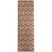 Brown 30 x 0.25 in Area Rug - Union Rustic Adaijah Geometric Rust/Indoor/Outdoor Area Rug Polyester | 30 W x 0.25 D in | Wayfair