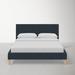 Joss & Main Mirabella Upholstered Low Profile Platform Bed Upholstered in Gray | Queen | Wayfair 54F71B742C8F404DAB8DBF0AC0F81EC8