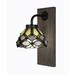 Fleur De Lis Living Oxbridge 1-Light Wall Sconce Glass/Metal in Black | 12 H x 7 W x 9.25 D in | Wayfair 1B6AB029080F4EE2B2A28CA55219F58B
