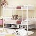 Isabelle & Max™ Adalhi Bunk Bed Metal in White | 66.7 H x 40.7 W x 77.2 D in | Wayfair 8D1B61846E134C4B986DA3E195E1509A