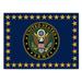White 36 x 27 x 0.2 in Area Rug - Ottomanson US Army Stars Logo Washable Non-Slip Area Rug Man Cave Decor Bedroom, Blue | Wayfair ARMY107-2X3