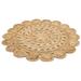 White 48 x 48 x 0.4 in Area Rug - Bayou Breeze Round Ariclia Jute/Sisal Indoor/Outdoor Area Rug Jute & Sisal | 48 H x 48 W x 0.4 D in | Wayfair