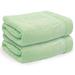 Latitude Run® Kimmberly 2 Piece 100% Cotton Bath Sheet Set 100% Cotton in Green/White | Wayfair 68DB363F24A245BE8B987C7CE9A578E1