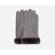 UGG® Shearling Logo Embroidered Glove for Women | UGG® EU in Grey, Size Medium