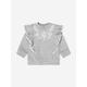 Chloé Baby Girls Ruffle Sweatshirt In Grey Size 2 Yrs