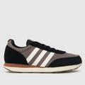 adidas run 60s 3.0 trainers in black multi