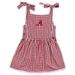 Girls Toddler Garb Crimson Alabama Tide Teagan Gingham Sleeveless Dress