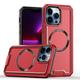 Designed for For iPhone 14 Plus Case Dual Layer Heavy Duty Tough Rugged Light Weight Compatible with MagSafe Rugged Military Grade Drop Protection Cover For iPhone 14 Plus - 6.7 Red