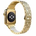ALMNVO Luxury Diamond Strap Compatible with Apple Watch Band 41mm 40mm 42mm 38mm 45mm 44mm Stainless Steel Bracelet iWatch Bands for iWatch Serie 7/6/SE/5/4/3/2