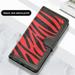 TECH CIRCLE Wallet Phone Case for iPhone XR - Protective Folio Multifunctional Leather Cover Case with Wrist/Shoulder Strap & Card Holder & Pocket & Fold Stand Red Zebra Print