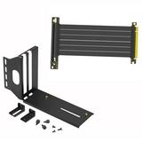 VGA PCI-E 3.0 X16 Video Card Vertical Mounting Bracket Extension Cable Set Graphics Card Bracket for ATX PC Case(B)