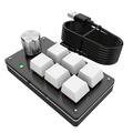 OWSOO One hand Wired Keyboard Mechanical Keyboard USB Custom keyboard Macro Programmable keyboard 6 keys 1 knob