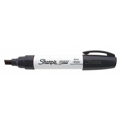 SHARPIE 35564 Paint Marker,Broad Point,Black,PK6