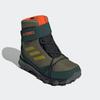 Winterstiefel ADIDAS TERREX "TERREX SNOW HOOK-AND-LOOP COLD.RDY WINTER", Gr. 37, bunt (focus olive, pulse olive, impact orange), Textil, Synthetik, sportlich, Schuhe, wasserdicht und wärmend