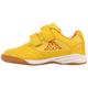 Hallenschuh KAPPA Gr. 37, gelb (yellow, orange) Kinder Schuhe Klettschuh Hallenschuh Sneaker low Hallenschuhe