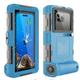 Diving Phone Case,Underwater Snorkeling Housing,Professional IP68 Waterproof Protector,for iPhone 15/14/13/12 Samsung Galaxy S23 etc. Universal Photography Video Scuba Dive Cell Case-Blue Grey