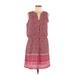 Gap Casual Dress - Mini V-Neck Sleeveless: Red Dresses - Women's Size Medium