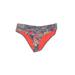 Kenneth Cole New York Swimsuit Bottoms: Pink Print Swimwear - Women's Size X-Large