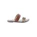 Sam Edelman Sandals: Slip-on Chunky Heel Vacation Brown Shoes - Women's Size 8 1/2 - Open Toe