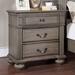 Canora Grey Rommert Solid + Manufactured Wood Nightstand Wood in Gray | 29 H x 28 W x 17 D in | Wayfair 0EF87920F0374948B6F0D36F5B192DA6