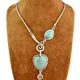 Collier pendentif turquoise pour femme collier monochrome beau cadeau accessoires de bijoux