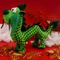 Jouet dragon en peluche 2024 mascotte de dragon animal en peluche festif du zodiaque chinois pour