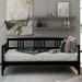 Solid Wood Daybed Guest Bed with Slat Support, Twin Size Wood Platform Sofa Bed Frame for Kids Boys Girls, No Box Spring Needed