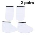 Paraffin Wax Bath Gloves Booties Moisturizing Work Gloves Foot Spa Cover Paraffin Wax Warmer Insulated Mitts for Hand and Feet Treatment - White