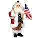 15.25" Patriotic Standing Santa Christmas Figurine with Lady Liberty