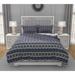 Shalimar Diamond Duvet Cover in Indigo, Grey, Orange