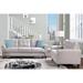 2 Piece Linen Upholstered Sofa Couch Set, Living Room Furniture Button Tufted Loveseat and Sofa Set for Dorm, Office or Studio