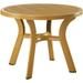 Round Dining Table 42 Inch (Teak Brown) (29 H x 42 W x 42 D)