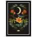 Wynwood Studio Prints Flourishing Moon Floral and Botanical Florals Wall Art Canvas Print Black 13x19