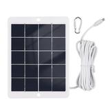 3W 5V Portable Solar Waterproof Solar Panel for Camping with USB for Charging Mobile Phones Fans Home