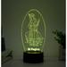 YSTIAN 3D Illusion lamp Virgin Mary Night Light Children Bedroom Desk Lamps 7/16 Color Change Remote Control+Touch USB Table Lights Birthday Xmas Gifts for Home Decoration (1003)