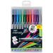 BIC Intensity Fineliner Marker Pens with Easel Pack Fine/Medium Point Assorted Colors 24 Count