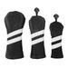 3 Pieces Golf Club Head Cover Golf Club Covers Protector Golf Wood Headcover