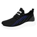 KaLI_store Mens Casual Shoes Men s Light Sneakers Tennis Running Slip-on Shoes Casual Walking Work Cross Training Shoes Black 8