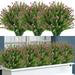 12 Bundles Outdoor Artificial Flowers Real Touch Fake Babyâ€™s Breath UV Resistant No Fade Faux Plastic Plants - Fuchsia