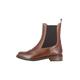 DreiMaster Vintage Damen Chelsea-Boots, Dunkelbraun, 39 EU