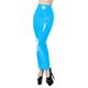 XS-7XL PVC Leather Pencil Skirt for Women Zip High Waist PU Latex Leather Long Skirts Tight Clothes,Lake Blue,7XL