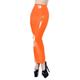 XS-7XL PVC Leather Pencil Skirt for Women Zip High Waist PU Latex Leather Long Skirts Tight Clothes,Orange,L