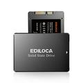 Ediloca ES106 500GB SSD SATA III 2.5" 3D NAND TLC Internal Hard Drive, up to 550MB/s Read, Upgrade PC or Laptop Memory and Storage(Black)