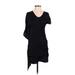 Helmut Lang Casual Dress: Black Dresses - Women's Size P