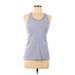 Lululemon Athletica Active Tank Top: Blue Solid Activewear - Women's Size 6
