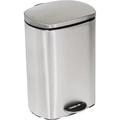 Honey Can Do Intl Inc 3 Gallons Steel Step On Trash Can in Gray | 15 H x 11 W x 11 D in | Wayfair TRS-09328